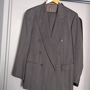 Zegna double-breasted wool suit
